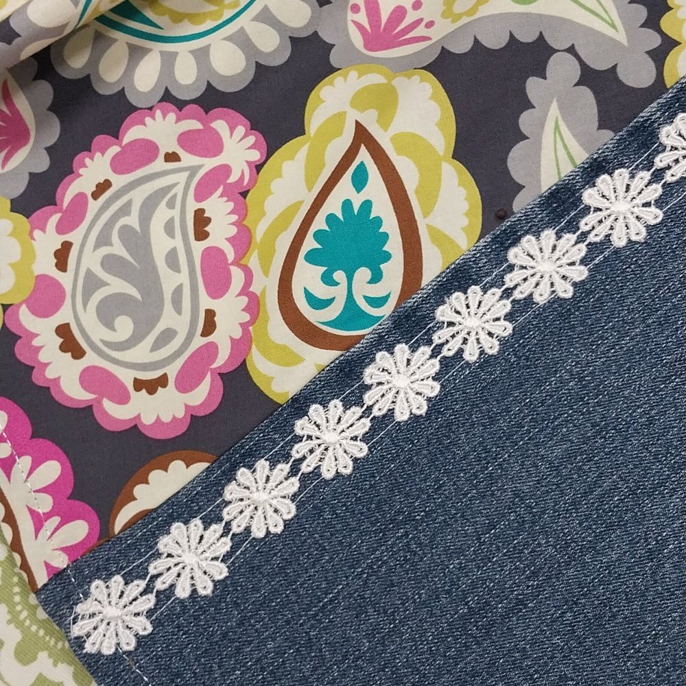 2672 Size 10 St Johns Bay  Upcycled Stretch Bell-Bottoms - Picture 3 of 5